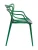 DC459 Стул пластиковый литой, прозрачный ЗЕЛЕНЫЙ