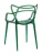 DC459 Стул пластиковый литой, прозрачный ЗЕЛЕНЫЙ