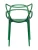 DC459 Стул пластиковый литой, прозрачный ЗЕЛЕНЫЙ