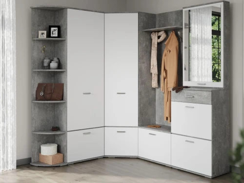 Вешалка «Виола», Ателье светлый/белый