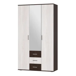 Шкаф трехдверный Белла, венге/ясень белый