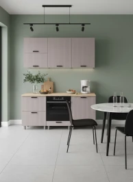 Готовая кухня МК Аленушка 1,8м Лотос Кашемир,скоба антрацит,сонома