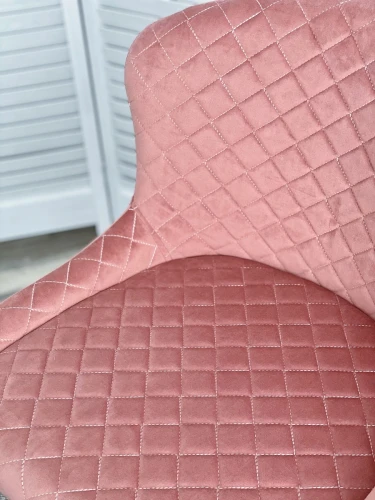 Полубарный стул ARTEMIS BLUVEL-52 PINK (H=65cm), велюр М-City