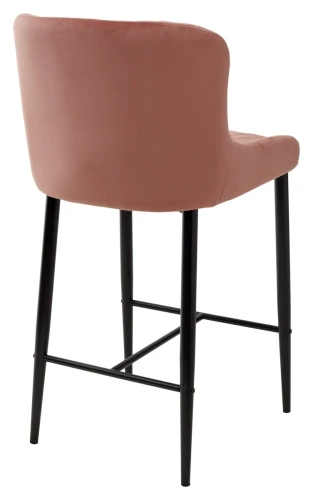 Полубарный стул ARTEMIS BLUVEL-52 PINK (H=65cm), велюр М-City