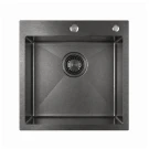 Кухонная мойка из нержавейки BLANTEK LS-5050SNB Snake texture black