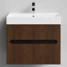 Тумба Бонум, 70 подвесной, Дуб цвет 11 Vodok с раковиной в комплекте
