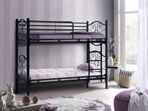 Кровать двухъярусная Эльбрус 42.10-02 Металл черный