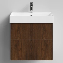 Тумба Лоренцо 60 подвесной, Дуб цвет 11 Vodok с раковиной в комплекте