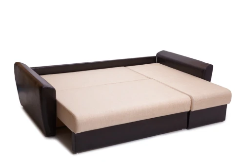 Диван угловой Амстердам рогожка бежевая 160