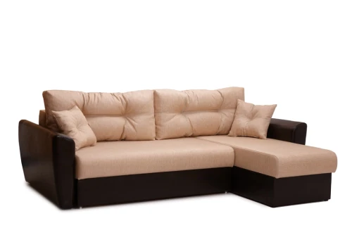 Диван угловой Амстердам рогожка бежевая 160