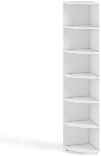 Стеллаж угловой МН-16 Монако гл.410 белый