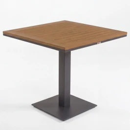 Стол обеденный MIRRA алюминий, поливуд 80х80 см (1 ножка)