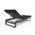 Шезлонг LETTO черный - каркас карбон