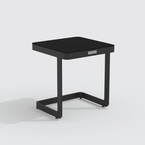 Шезлонг LETTO черный - каркас карбон