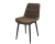 Стул Р / черный /велюр коричневый