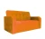 Диван  Оксфорд  90х170 велюр  оранжевый