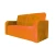 Диван  Оксфорд  90х170 велюр  оранжевый