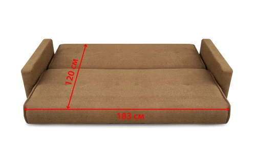 Диван Комфорт КОРИЧНЕВЫЙ 120х183 ППУ