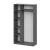 Шкаф распашной (5 полок + штанга) ШК 5 (1200), Графит