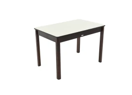 Стол Гамбург 1, Дуб Венге/Стекло молочное