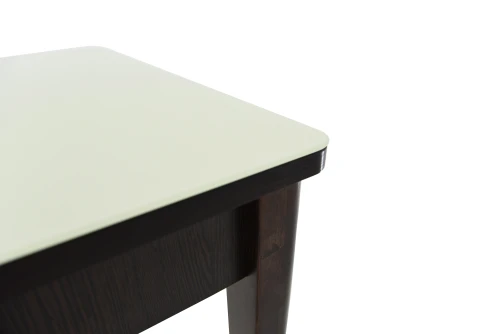 Стол Гамбург 1, Дуб Венге/Стекло молочное