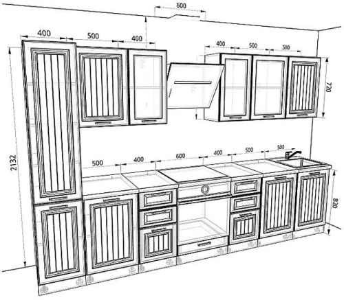 Кухня Прага Комплектация 2