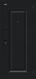 Входная дверь BRAVO Сьют МФ/SBlack Букле черное/White Silk