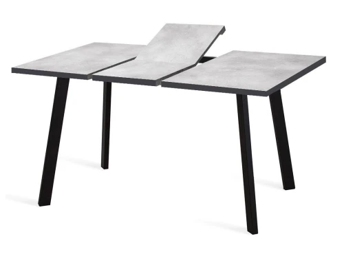 Стол DikLine HB140 хромикс белый/ опоры черные