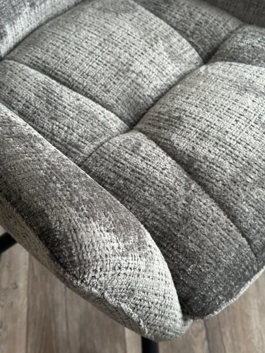 Стул EILAT 360 град. поворот с возвратом, Cremona-95 серый, ткань / Черный, ®DISAUR