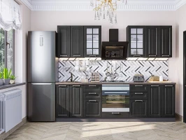 Готовый кухонный гарнитур Прага-01 Венге премиум