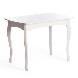Стол CATERINA PROVENCE  бук, мдф, 100+30x70x75 см, Ivory white