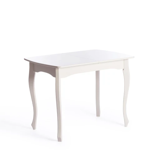 Стол CATERINA PROVENCE  бук, мдф, 100+30x70x75 см, Ivory white