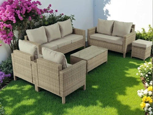 Комплект мебели из ротанга НУСА Greige