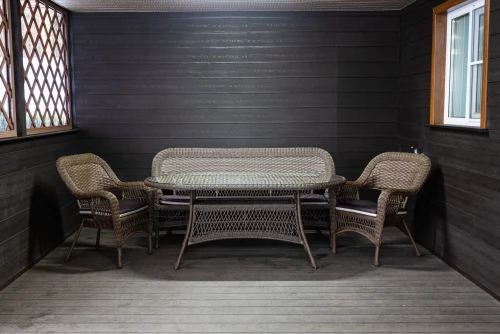 Обеденный комплект садовой мебели МЭДИСОН «MADISON» овальный стол + 3-х местный диван + 2 кресла с подушками на сиденье