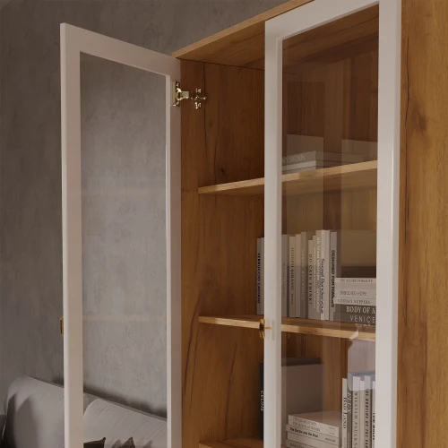 Шкаф-витрина 2-х дверная Вега Сапфир