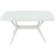 Стол «Оскар» 2м GLASS 140x90, стекло белое
