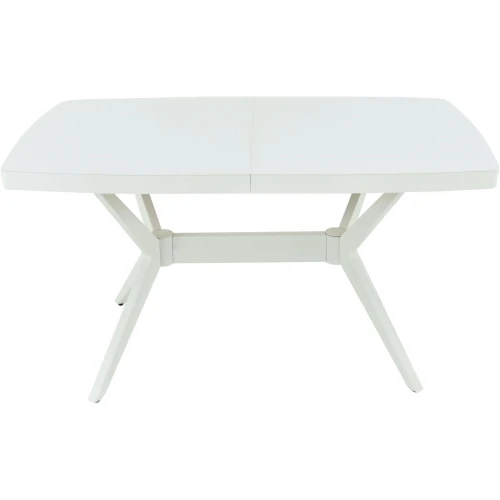 Стол «Оскар» 2м GLASS 140x90, стекло белое