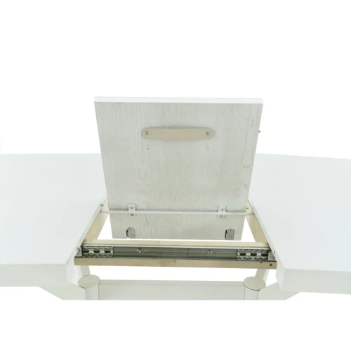 Стол «Оскар» 2м GLASS 140x90, стекло белое