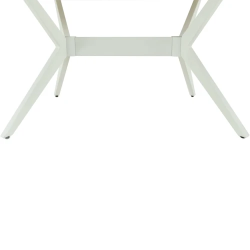 Стол «Оскар» 2м GLASS 140x90, стекло белое