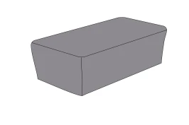 Защитный чехол на журнальный столик Капучино, 110×66×34 см, темно-серый