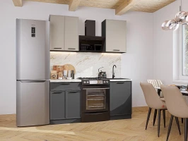 Кухонный гарнитур Фрейм-07 Clay Silk/Stormy Silk