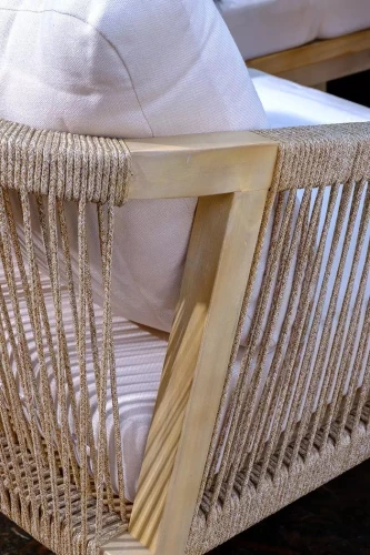 Диванная группа из акации RIMINI со столом 150 см M  Joygarden