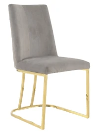 Стул обеденный Пресли DX-2055-1.1, 42х44х92, серый, золото