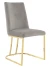 Стул обеденный Пресли DX-2055-1.1, 42х44х92, серый, золото