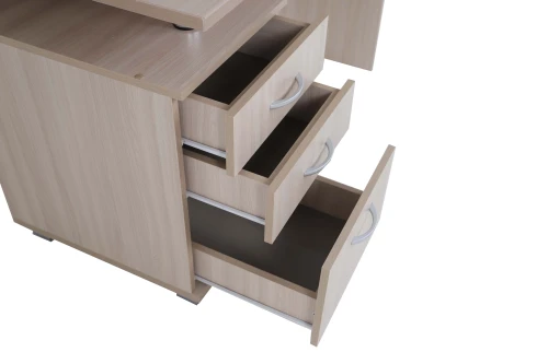 Стол компьютерный МАКСИМ-1, Ясень Шимо Светлый