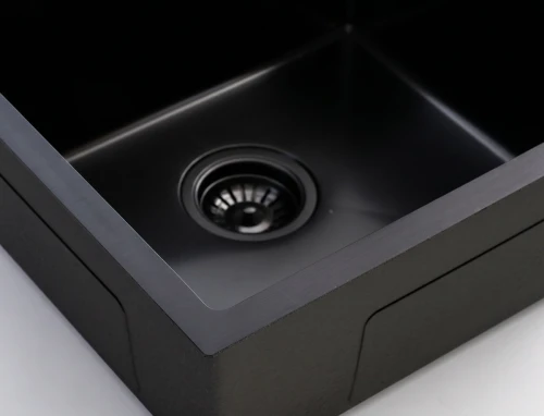 Кухонная мойка из нержавейки BLANTEK LS-5050STB Stone texture black