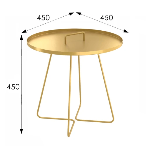 Столик журнальный SHT-CT42 античное золото