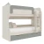 Кровать двухъярусная Юниор-4, Шарли Бриз, Дуб Крафт Белый