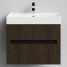 Тумба Бонум, 70 подвесной, Дуб цвет 14 Vodok с раковиной в комплекте