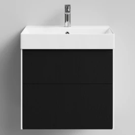 Тумба Лоренцо 60 подвесной, Дуб цвет 27 Vodok с раковиной в комплекте